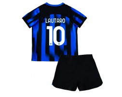 Inter Milan Lautaro Martinez #10 Replika Babytøj Hjemmebanesæt Børn 2023-24 Kortærmet (+ Korte bukser)